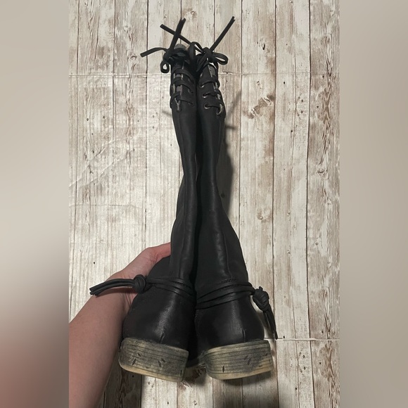 Roxy Women's Rider Motorcycle Distressed Tall Boots Black Shoes 8 - Picture 10 of 15